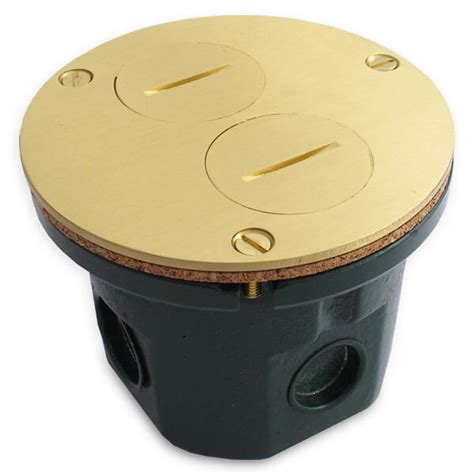 floor round electrical box cover|floor outlet cover plate only.